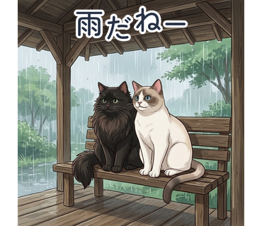 雨だねー