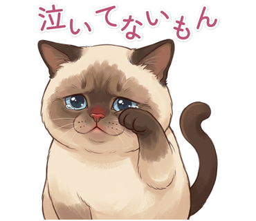 泣いてないもん